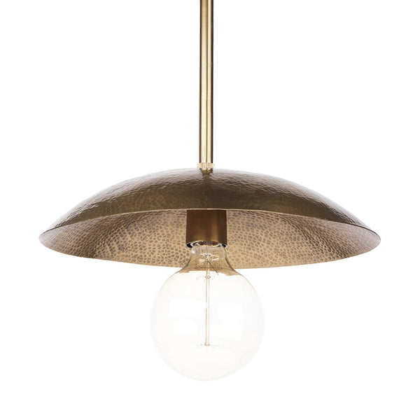 Mercana Garnet Pendant Light - Industrial Chic Hammered Shade for Cozy Ambiance in Any Modern Space 68774