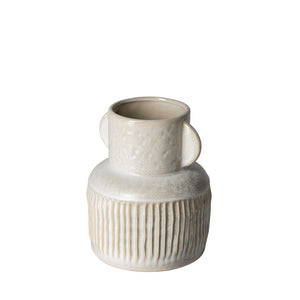 Mercana Judy Handcrafted Ceramic Vase in Soft Cream - Timeless Accent for Modern Home Decor & Arrangements Eggshell Ceramic | 8H 68782