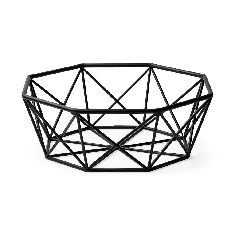 Mercana Davy Modern Hexagonal Bowl - Industrial-Inspired Decor Accent for Display or Organization Needs 68799