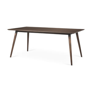 Mercana Nicholas II Dining Table - Solid Mango Wood Top with Industrial Iron Base for Modern Elegance 68844