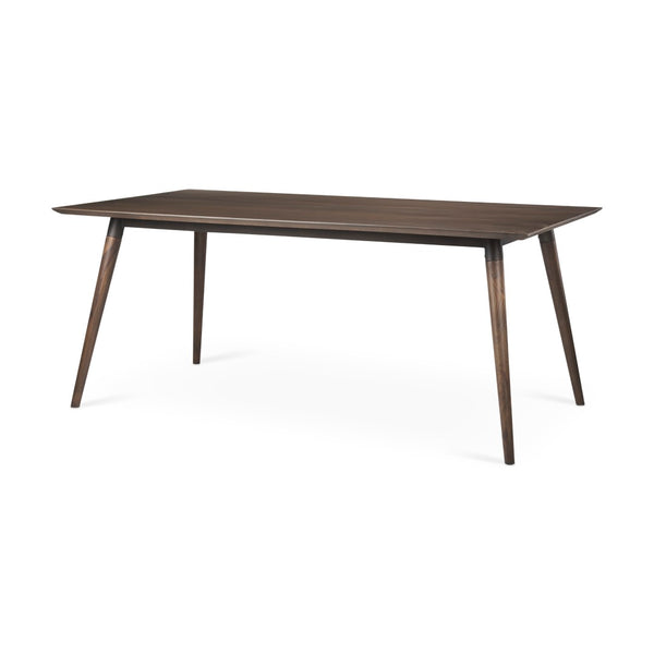 Mercana Nicholas II Dining Table - Solid Mango Wood Top with Industrial Iron Base for Modern Elegance 68844