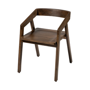 Mercana Nicholas I Onyx Brown Solid Wood Dining Chair 68852