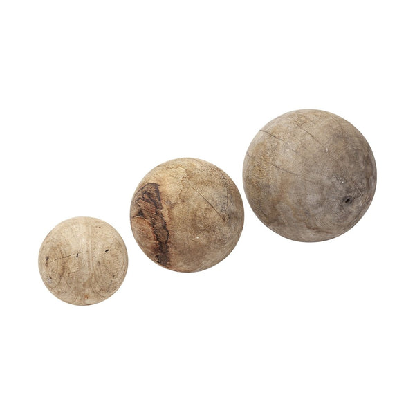 Mercana Carrick Decorative Spheres - Elegant Solid Wood Accents for Stylish Home Décor and Modern Interiors 68856