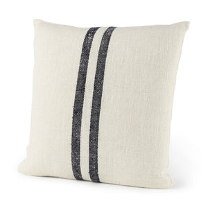 Mercana Sandra Coastal-Inspired Decorative Pillow Cover for Modern Décor, Chic Soft Fabric with Zipper Closure 68870