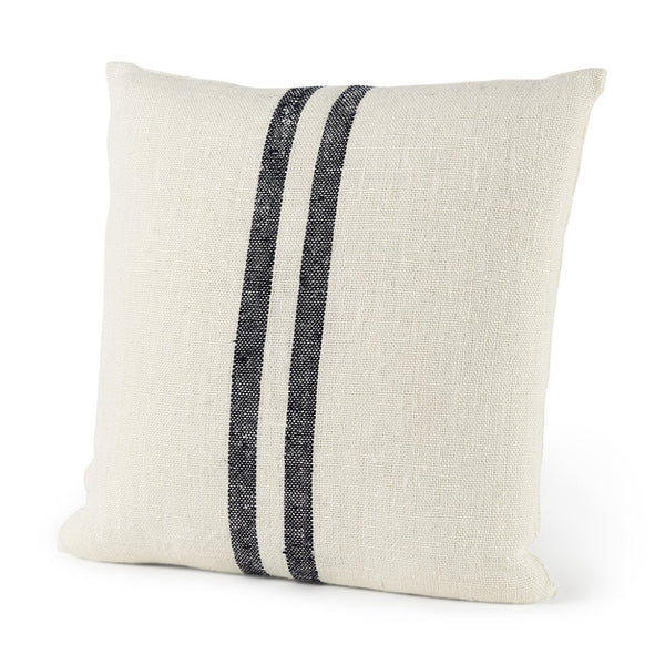 Mercana Sandra Coastal-Inspired Decorative Pillow Cover for Modern Décor, Chic Soft Fabric with Zipper Closure 68870