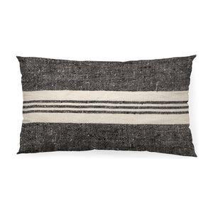 Mercana Sharon 14 x 26 Black With Stripes Decorative Pillow Cover  68879