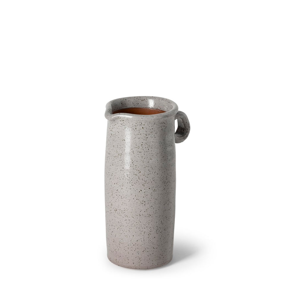 Mercana Frieda Small Freckled Ceramic Jug – Handcrafted Accent for Modern Farmhouse & Scandinavian Decor Gray Ceramic | 9H 68917