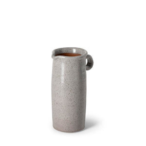 Mercana Frieda Small Freckled Ceramic Jug – Handcrafted Accent for Modern Farmhouse & Scandinavian Decor Gray Ceramic | 9H 68917