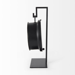 Mercana Taxz Rustic Industrial Metal Hanging Table Clock – Modern Farmhouse Décor with Easy Readability 63025