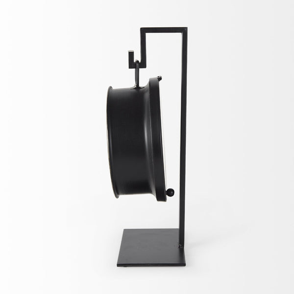 Mercana Taxz Rustic Industrial Metal Hanging Table Clock – Modern Farmhouse Décor with Easy Readability 63025