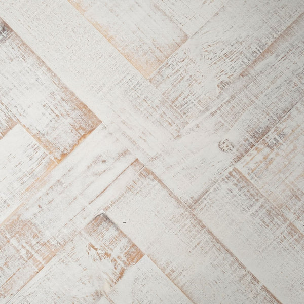 Mercana Alfred Rectangular Herringbone Tray - Rustic Charm with Metal Handles for Stylish Serving & Décor 67036