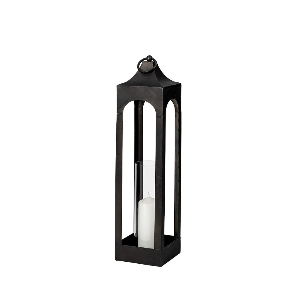 Mercana Ina Tall Candle Lantern - Timeless Industrial Elegance for Modern Home Décor and Stylish Displays 68990
