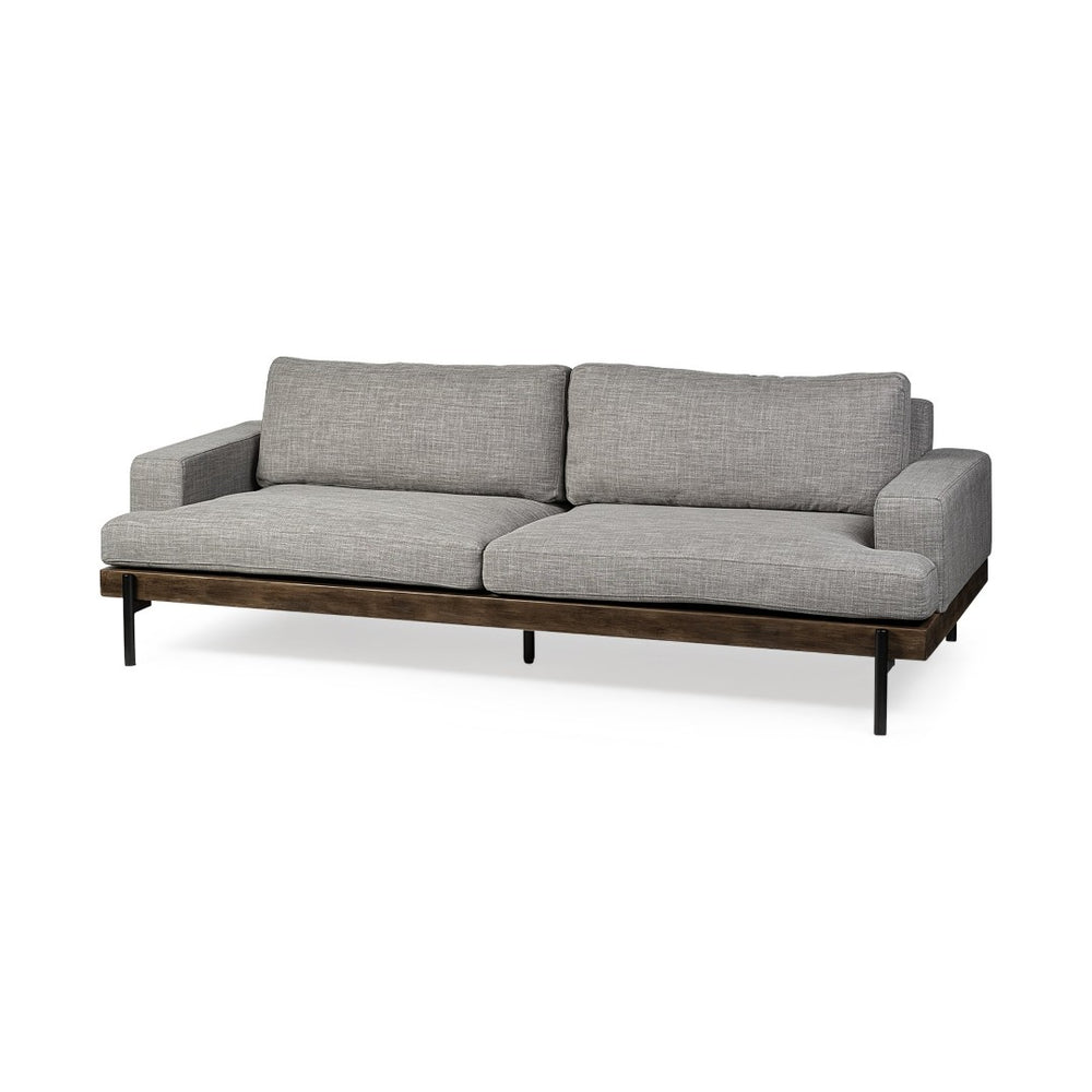 Mercana Colburne II 95" Three-Seater Sofa - Luxurious Comfort Meets Industrial Style for Modern Living Spaces 68758