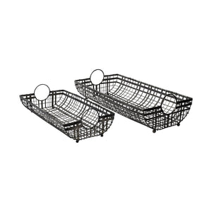Mercana Kenneth Industrial-Chic Metal Baskets for Stylish Organization in Any Room – Durable & Versatile Storage 68786