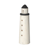 Mercana Abner (Large) 4L x 4W White Wooden Coastal Lighthouse 68795