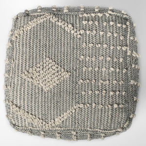 Mercana Brinket Handwoven Square Pouf – Stylish Multi-Use Accent for Living Rooms, Bedrooms, and More! 68387