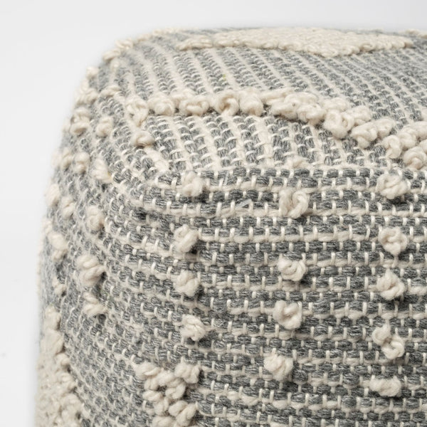 Mercana Brinket Handwoven Square Pouf – Stylish Multi-Use Accent for Living Rooms, Bedrooms, and More! 68387