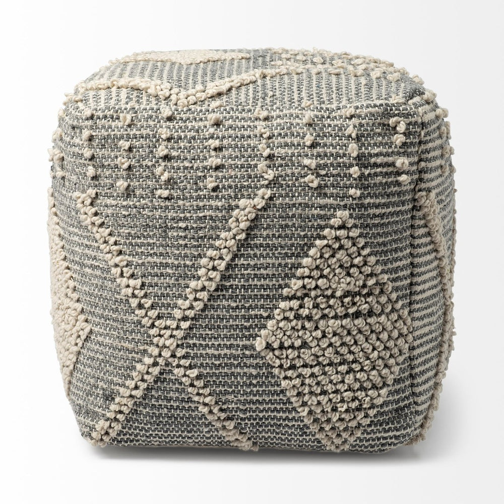 Mercana Brinket Handwoven Square Pouf – Stylish Multi-Use Accent for Living Rooms, Bedrooms, and More! 68387