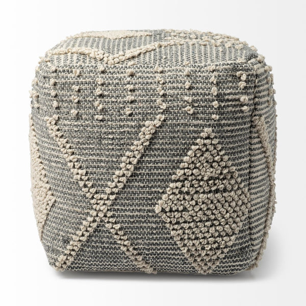 Mercana Brinket Handwoven Square Pouf – Stylish Multi-Use Accent for Living Rooms, Bedrooms, and More! 68387