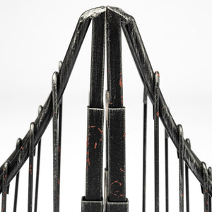 Mercana Suspension Bookends Set of 2 - Elegant Wrought Iron Bridge Design for Stylish Home or Office Decor 57157