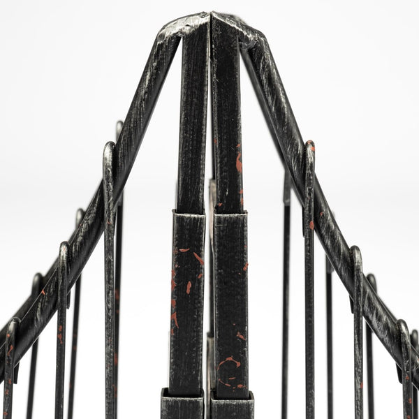 Mercana Suspension Bookends Set of 2 - Elegant Wrought Iron Bridge Design for Stylish Home or Office Decor 57157