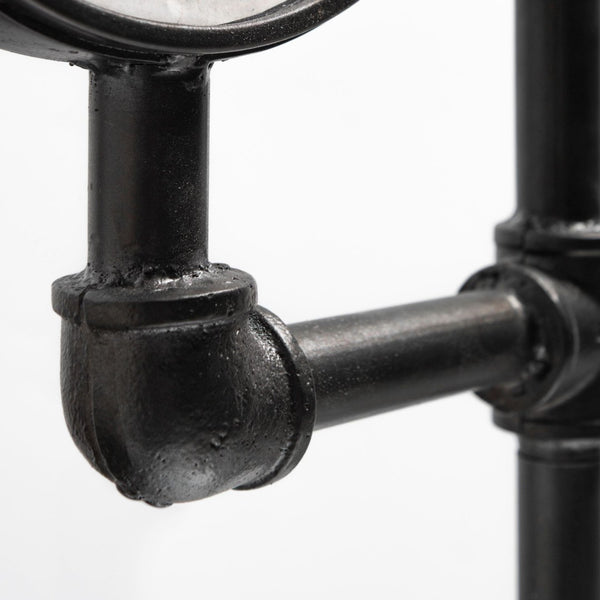 Mercana Trifect Industrial Three-Face Floor Clock - Unique Multi-Time Zone Design for Urban Style Spaces 68030