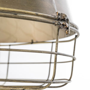 Mercana Tahla 14x14.5 Caged Pendant Light - Elegant Industrial Design for Modern Farmhouse Décor Spaces 65131