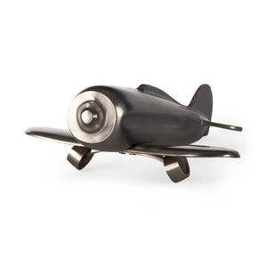 Mercana Maverick II Sleek Metal Fighter Plane Sculpture for Modern Decor, Perfect Accent for Any Space 68955