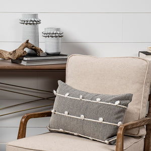 Mercana Farmhampton Sculptural Spoked Vase – Modern Elegance for Coastal, Glam, and Minimalist Interiors Gray Ceramic | 11H 68916