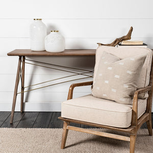 Mercana Pearl Elegant Glass Vase with Gold Accents – Chic Décor for Modern, Glam, or Coastal Interiors 69034