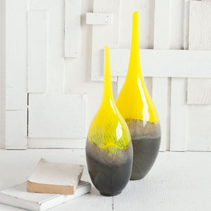 Mercana Jasse Hand-Blown Ombre Glass Vase – Stunning Modern Accent for Home Decor and Floral Arrangements 30842