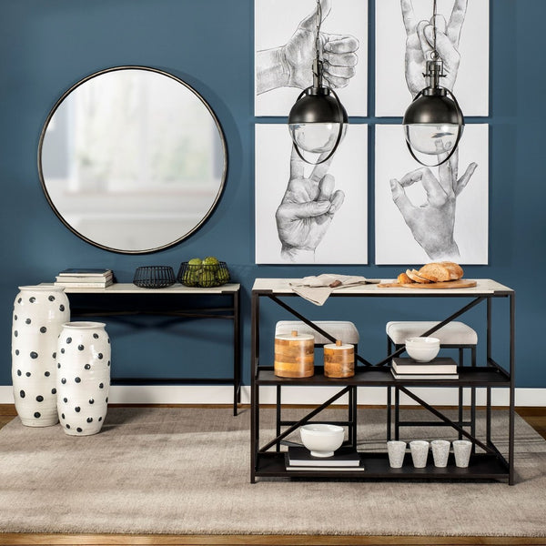 Mercana Emilio Stylish Slated Bowls for Modern Decor – Versatile Centerpieces for Any Interior Style 68948