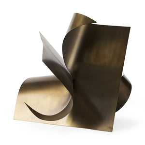 Mercana Francesca Antique Gold Sculptural Decorative Object - Modern Elegance for Any Home Décor Style Gold Metal | 18H 69166