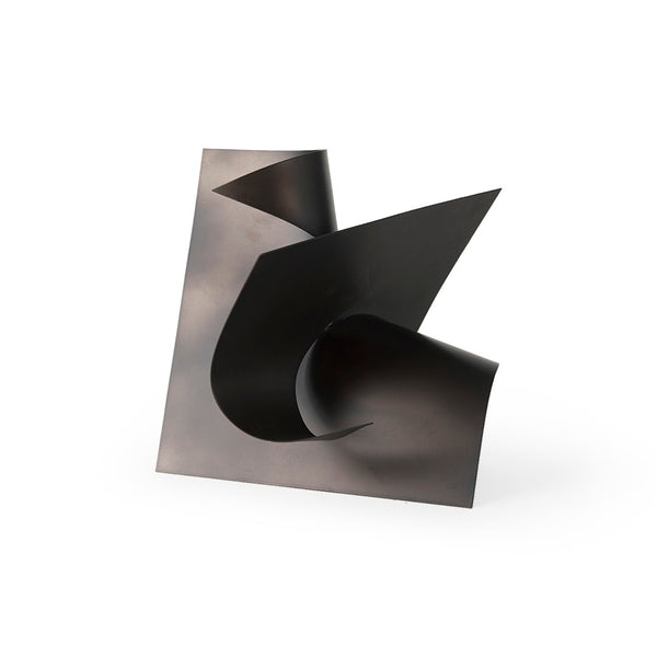 Mercana Francesca Decorative Sculptural Object - Modern Minimalist Accent for Chic Home Styling & Decor Black Metal | 12H 69167