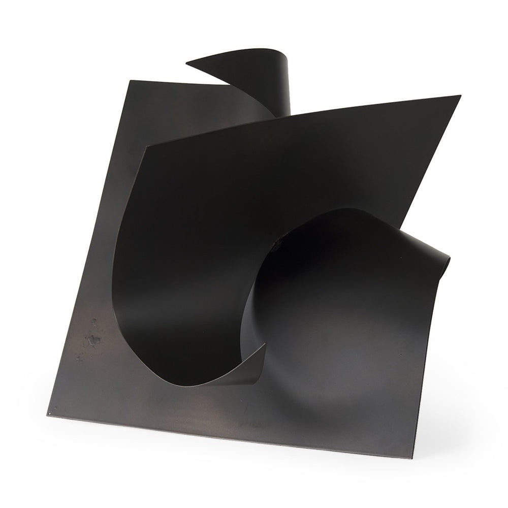 Mercana Francesca Decorative Sculptural Object - Modern Minimalist Accent for Chic Home Styling & Decor Black Metal | 18H 69168