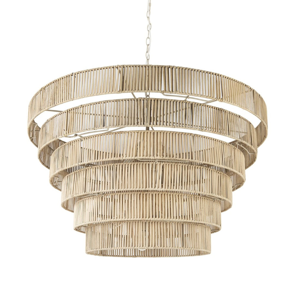Mercana Marimba Six-Tier Chandelier - Handcrafted Artisanal Design for Stunning Ambient Illumination in Your Home 69240
