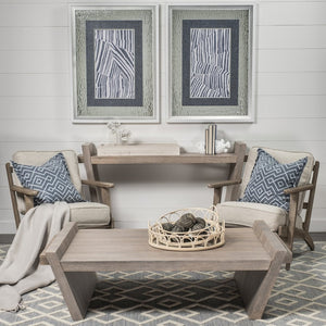 Mercana Elaine Console Table – Solid Mango Wood with Angled Legs for Modern Farmhouse Style & Easy Assembly 68747