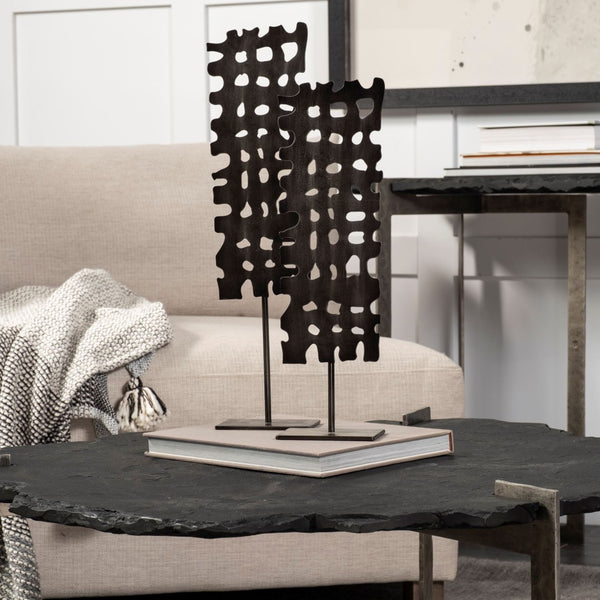 Mercana Shaw II Sculptural Decorative Accent for Modern Interiors, Art Deco Style, Pre-Assembled Impact Piece 68813