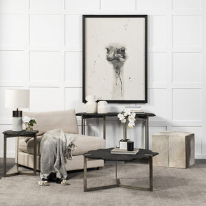 Mercana Shale 37" Irregular Live-Edge Coffee Table with Unique Natural Texture and Elegant Design Elements 69049-AB