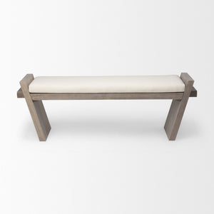 Mercana Elaine Entryway Bench - Stylish Upholstered Cushion & Solid Wood Base for Modern Home Decor Upgrade 68745