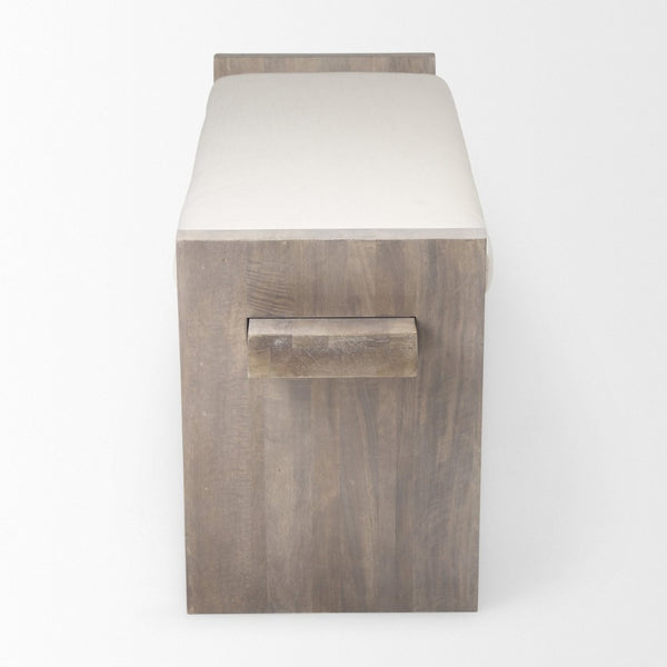 Mercana Elaine Entryway Bench - Stylish Upholstered Cushion & Solid Wood Base for Modern Home Decor Upgrade 68745