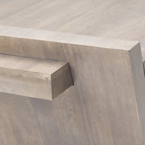 Mercana Elaine Modern Solid Wood Cantilever Coffee Table with Spacious Surface for Chic Living Spaces 68746