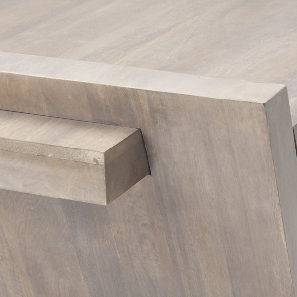 Mercana Elaine Modern Solid Wood Cantilever Coffee Table with Spacious Surface for Chic Living Spaces 68746