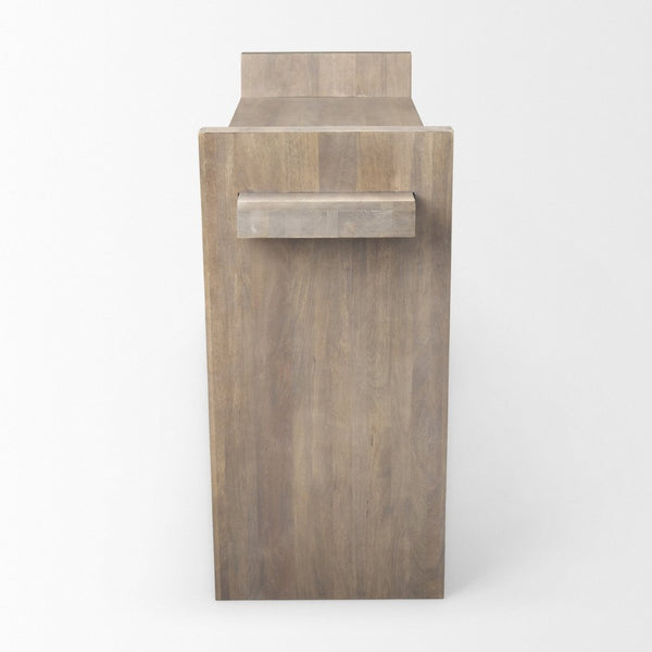 Mercana Elaine Console Table – Solid Mango Wood with Angled Legs for Modern Farmhouse Style & Easy Assembly 68747