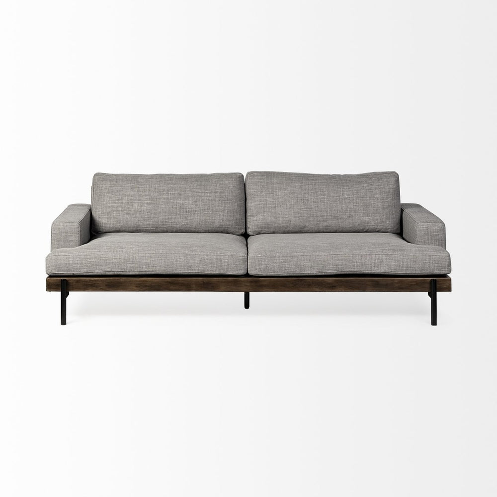 Mercana Colburne II 95" Three-Seater Sofa - Luxurious Comfort Meets Industrial Style for Modern Living Spaces 68758