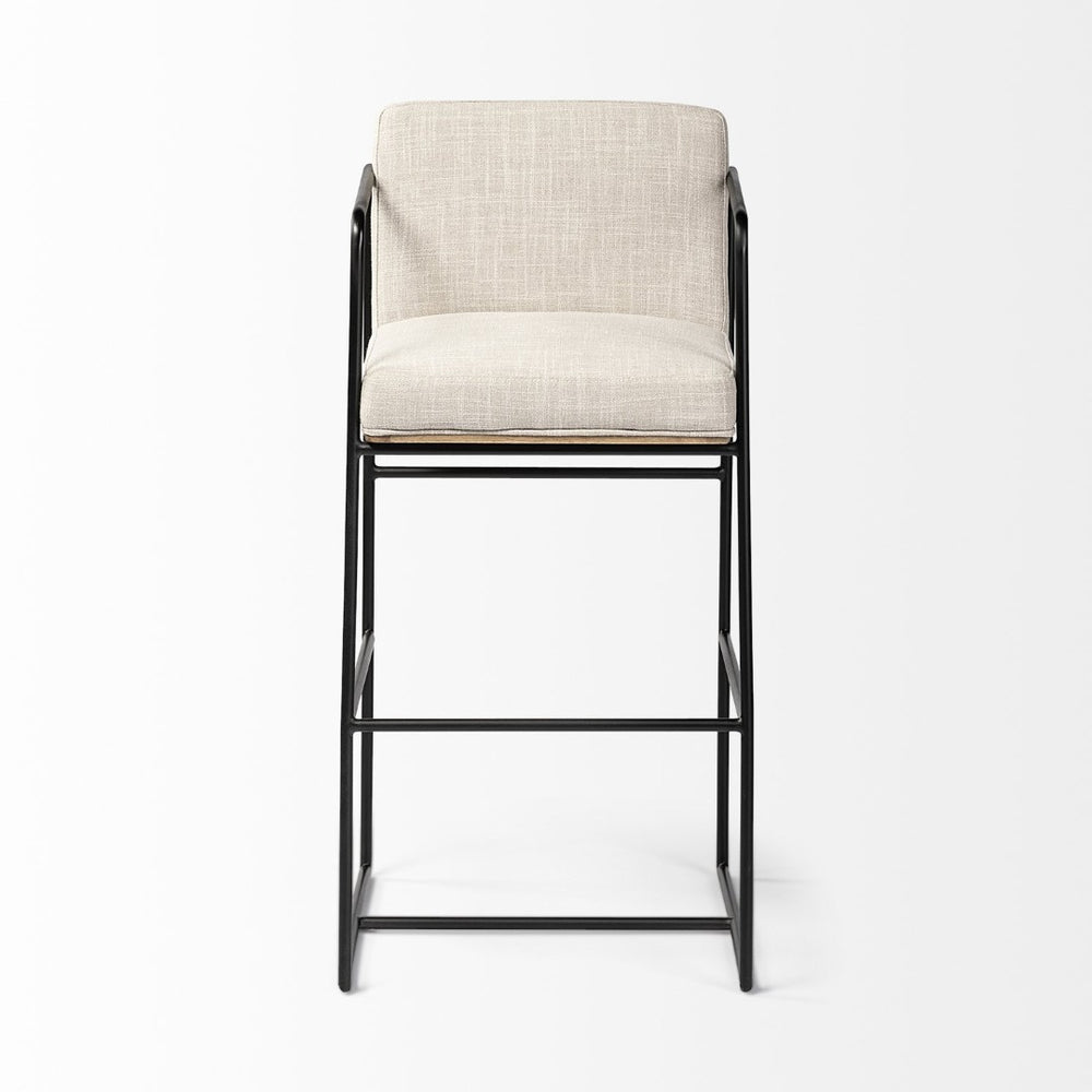 Mercana Stamford 40" Upholstered Seat with Wood Back Accent – Stylish, Comfortable Stool for Modern Spaces 68762