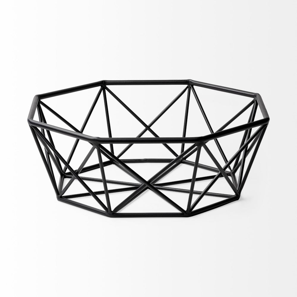 Mercana Davy Modern Hexagonal Bowl - Industrial-Inspired Decor Accent for Display or Organization Needs 68799
