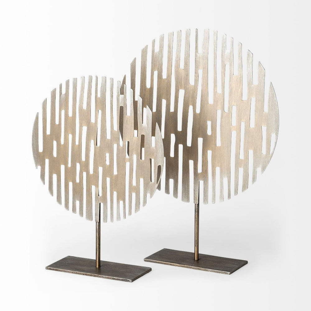 Mercana Ezra Decorative Sculpture - Contemporary Art Deco Accent for Modern Luxe Home Décor and Displays 68811