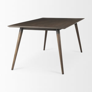 Mercana Nicholas II Dining Table - Solid Mango Wood Top with Industrial Iron Base for Modern Elegance 68844