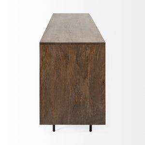 Mercana Grace Two-Tone Sideboard - Solid Mango Wood, 6 Drawer Storage, Contemporary Design for Modern Spaces 68846